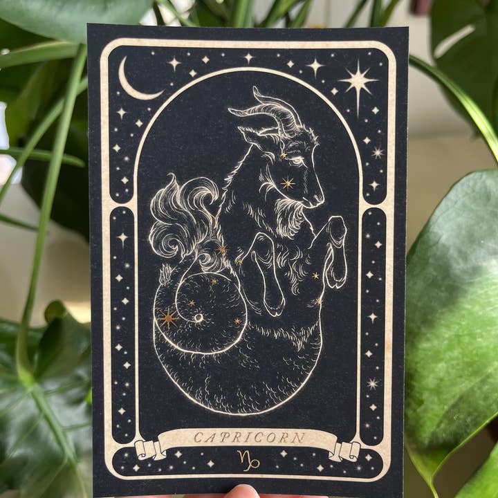 Lauren Noel Studio - Wholesale Postcard - Zodiac Gold Foil Postcard1