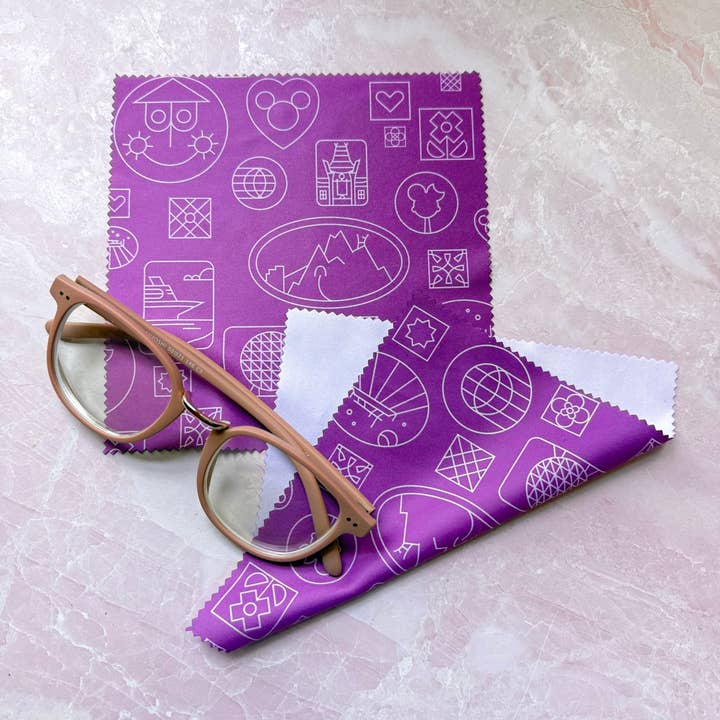 Parks Icons Glass Cleaning Cloth for wholesale by Charmed & Cozy