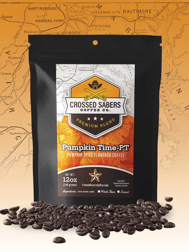 Pumpkin Time - PT (Ground) for wholesale by Crossed Sabers Coffee
