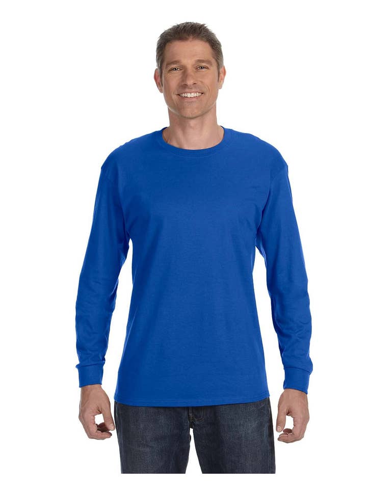 Total Apparel - Wholesale T-Shirt - Unisex - Gildan Adult Heavy Cotton Long-Sleeve Blank T-Shirt | G54017