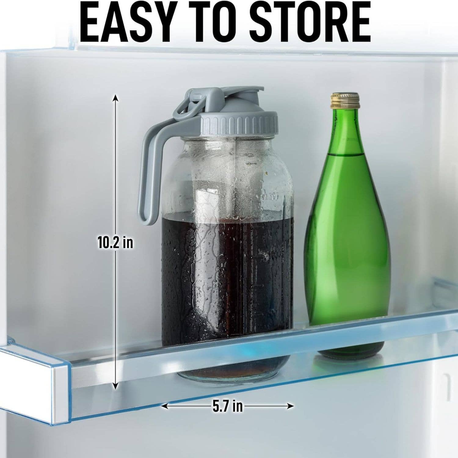 Zulay Kitchen – wholesale Coffee machine – Premium Cold Brew Coffee Maker - 64oz Mason Jar Pitcher2