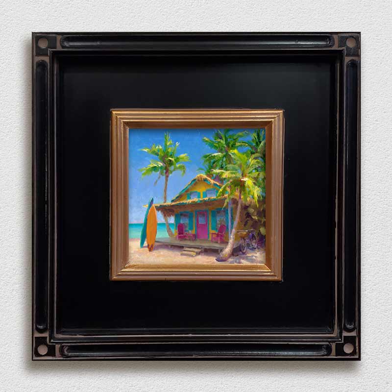 Whitworth Gallery - Wholesale Painting/Drawing - Surf Shack - Signed Artist Canvas of Hawaiian Beach Cottage by Karen Whitworth5