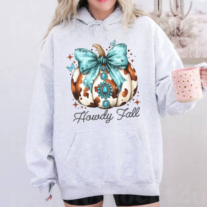 Clover + Cotton Co - Wholesale Graphic Sweatshirt - Women's - Howdy Fall Sweatshirts5