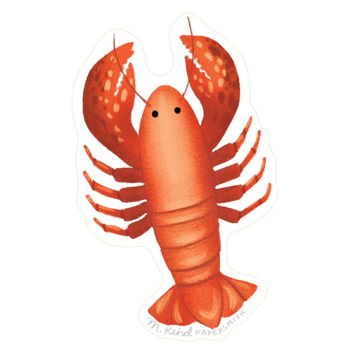 Kreeft sticker voor wholesale door M. Kind Papersmith