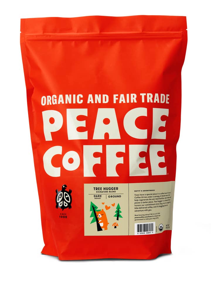 Tree Hugger | Dark | Ground | 5lb | Peace Coffee for wholesale by Peace Coffee