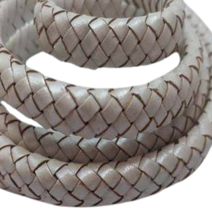 Cordões Entrançados Oval Regaliz - SE M Branco por atacado de Sun Enterprises B.V.