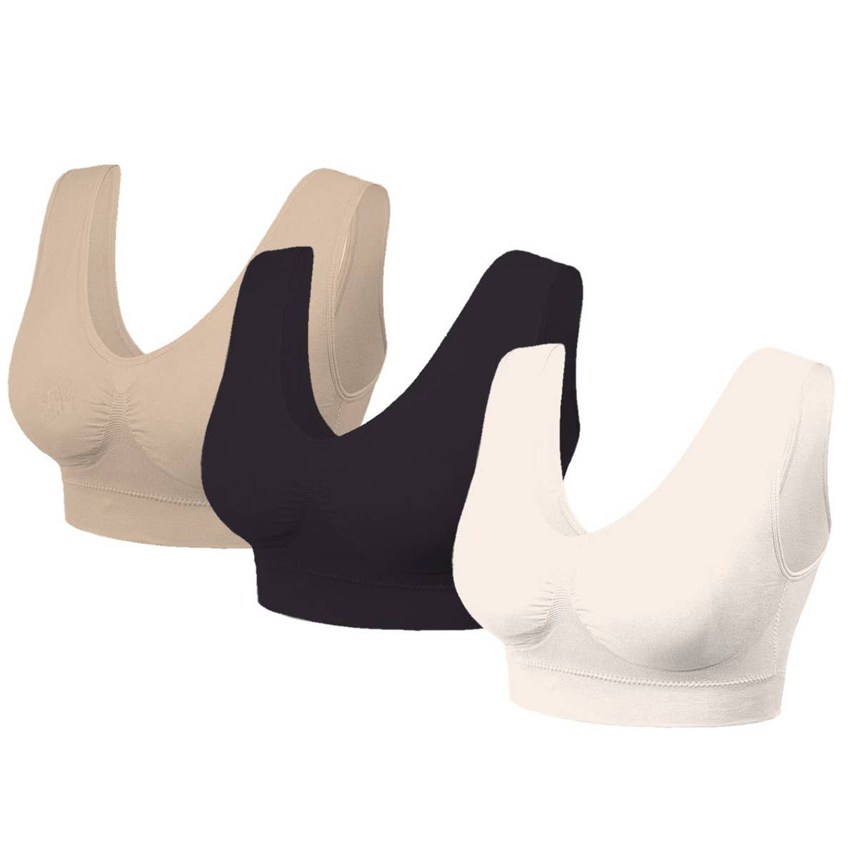 The American Gift Company (TAGCO) - Wholesale Bra - Women's - 3 Pack: Seamless Lightweight Comfort Bras1