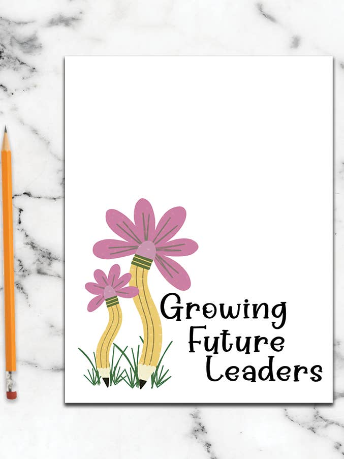 Notizblock für Lehrer, wachsende Wertschätzung für zukünftige Führungskräfte und Lehrer für den Großhandel von Katherine Designs & Co.