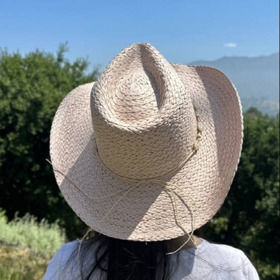 Queens INC - Wholesale Straw Hat - Women's - Hand woven straw cowboy cowboy hat 9