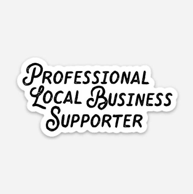 Professional Local Business Supporter Sticker for wholesale by AR-T's