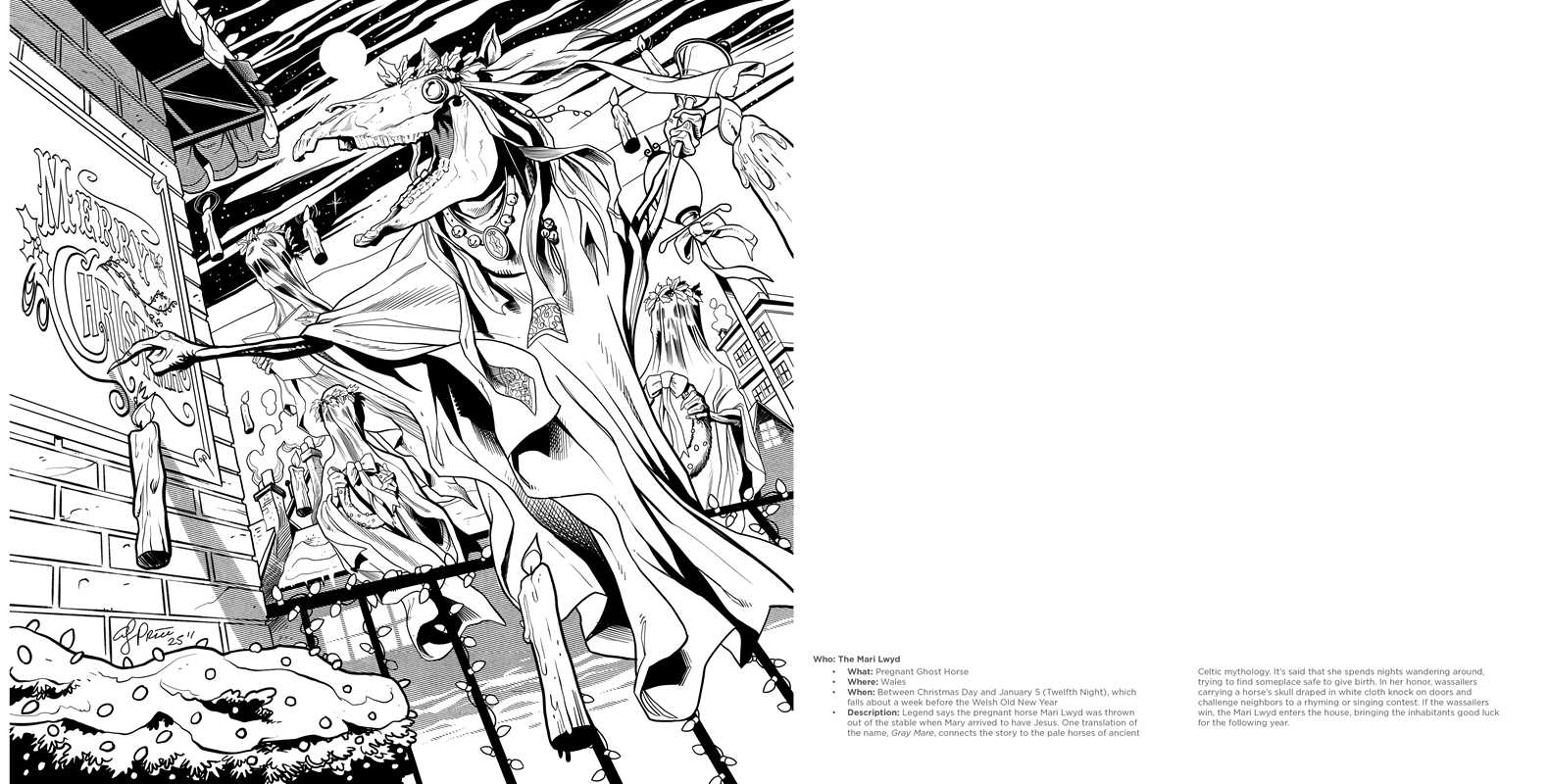 Simon & Schuster - Wholesale Coloring & Activity Book - Adult - Creepy Krampus Coloring Book by2