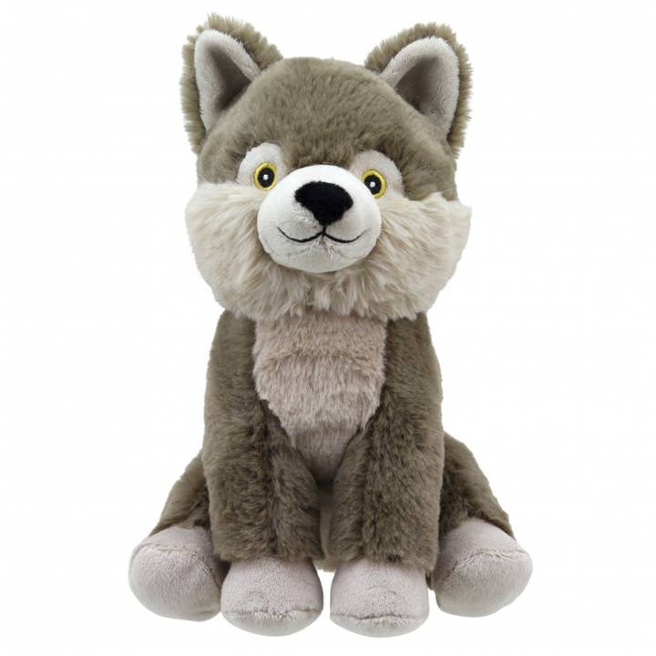 The Puppet Company (US) - Wholesale Puppet - Kids & Baby - Wilberry Eco Cuddlies: Wolfie - Plush Wolf Toy