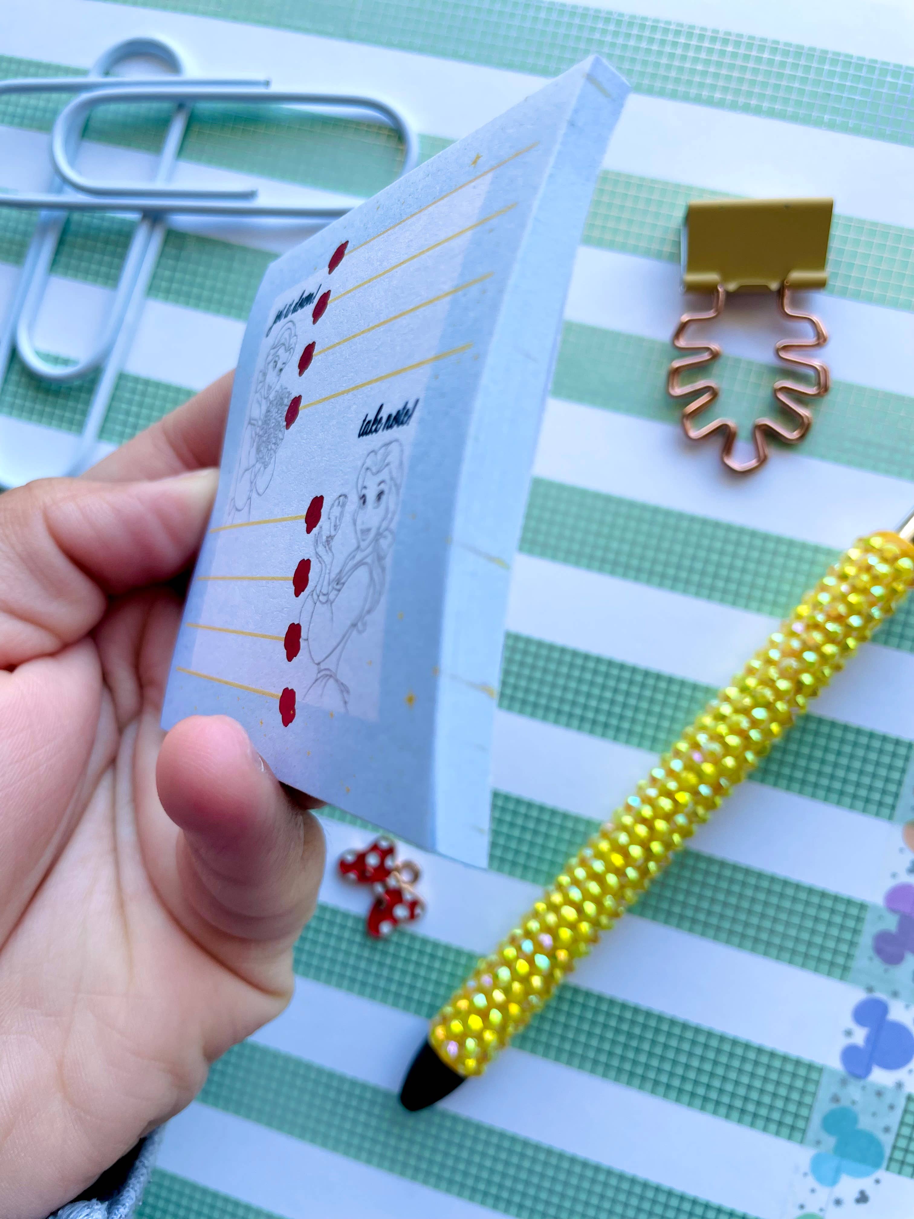 Light Bright Creations - Wholesale Sticky Notes - Jot it down Red Rose Cute Princess 3x3 Sticky Note1