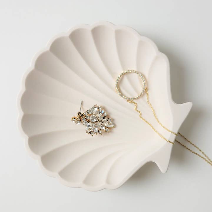 Sea Shell trinket dish | jewelry tray for wholesale by Three Springs Candle Co.