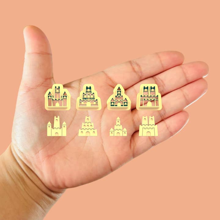 Conjunto de Cortadores de Argila para Castelos de Areia: Cortadores de Argila Polimérica de Verão por atacado de Roussell Prints and Demand LLC