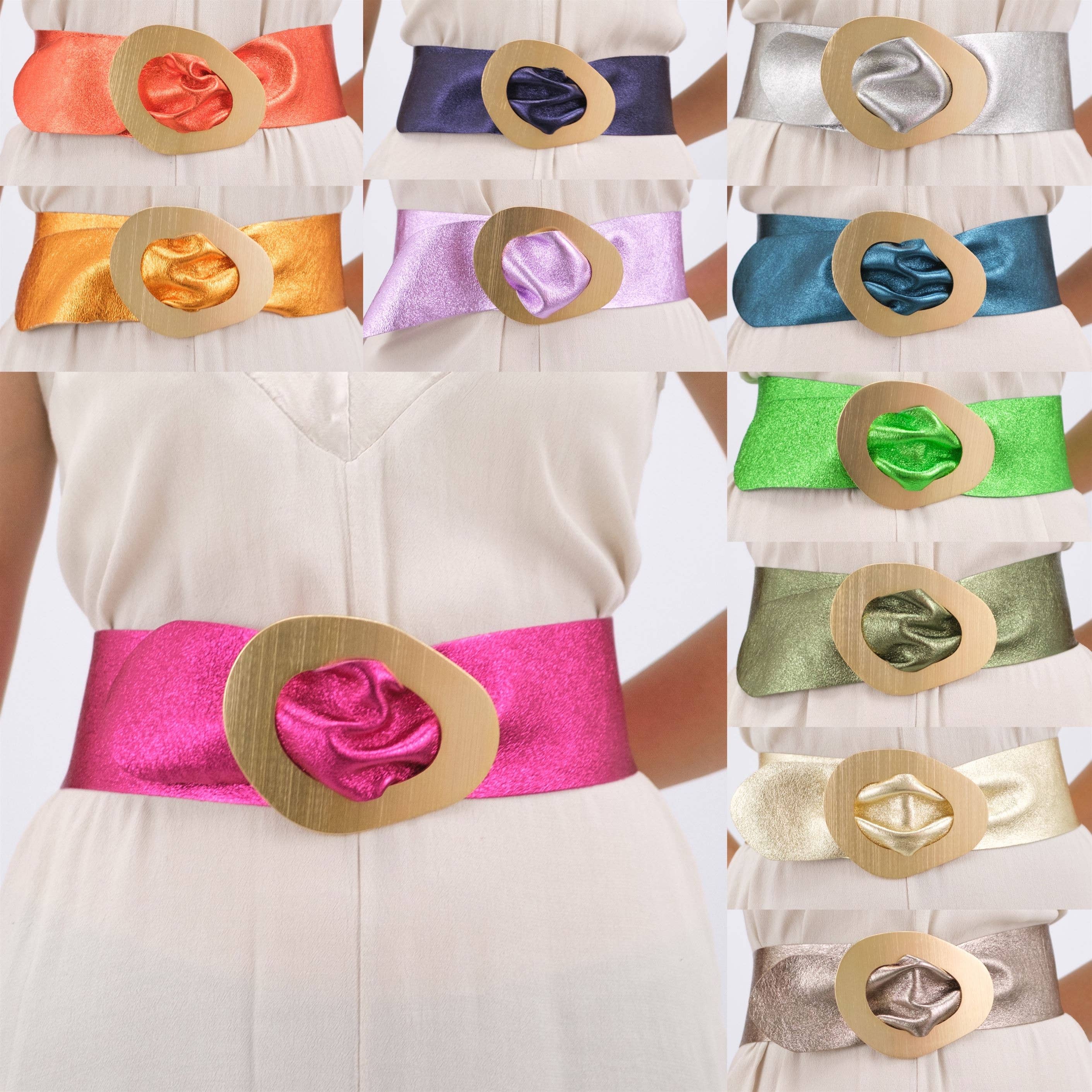 Cecile Wang - Wholesale Belt - Women's - Shiny leather belt 85005515