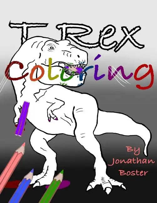 Books by splitShops - Wholesale Coloring & Activity Book - Kids & Baby - T Rex Coloring - Paperback0