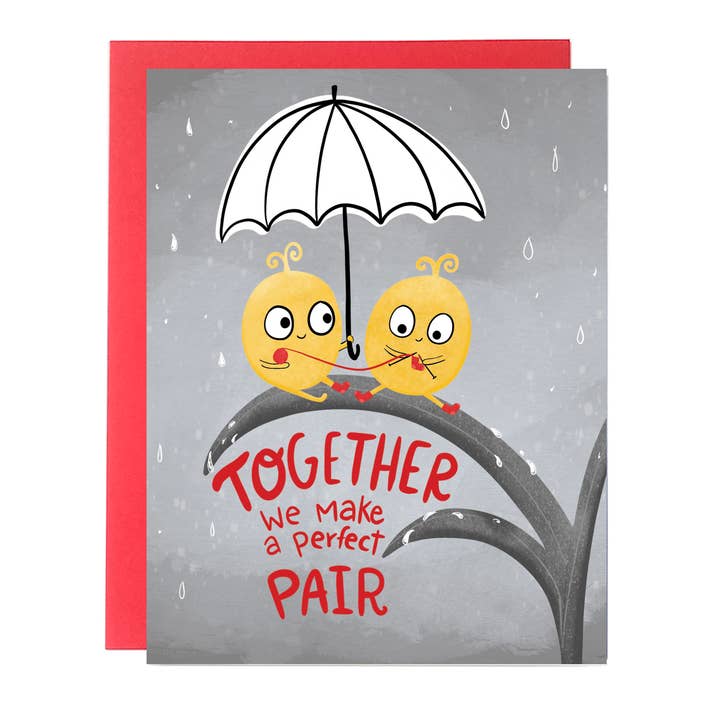 Perfect Pair Anniversary Card for wholesale by Fox Card Co