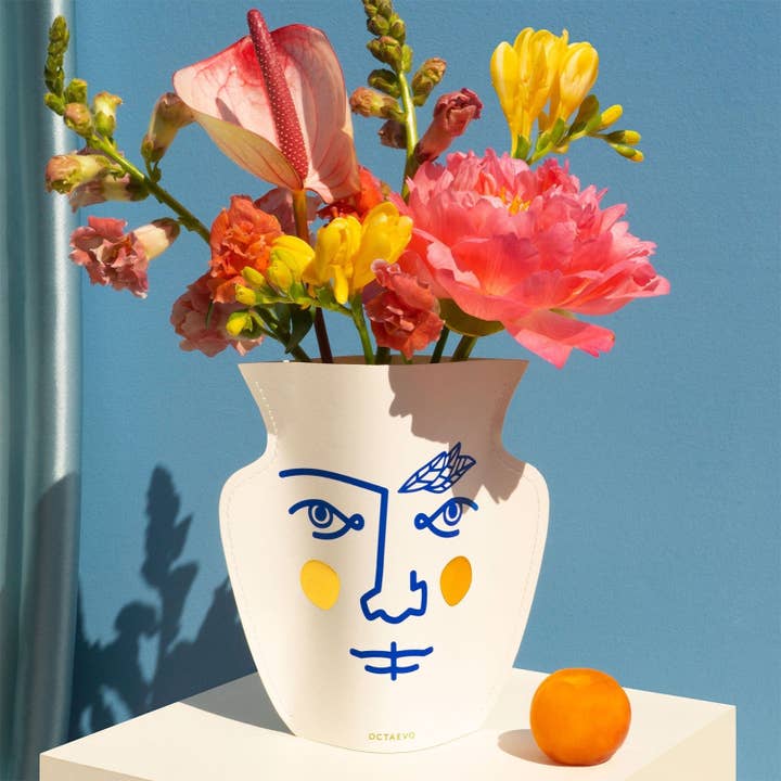 54 Celsius - Wholesale Vase - OCTAEVO Janus Mini Paper Vase (Double-Sided)