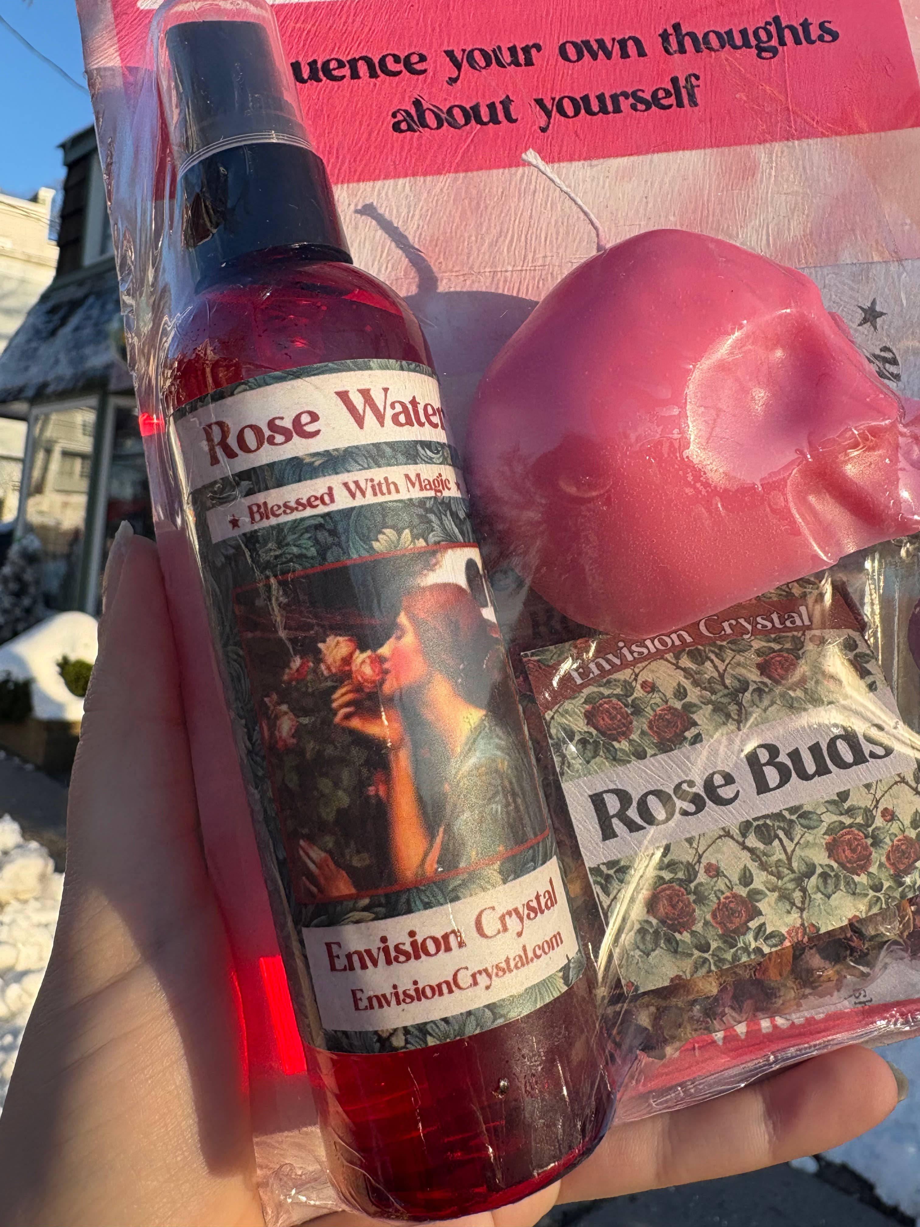 Envision Crystal - Wholesale Meditation Supplies - Self Love Manifestation Spell Kit- Handmade - Ritual Kit1