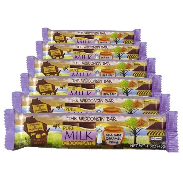 Mælkechokolade Havsalt Karamellfyldning for engroshandel hos Dillon's Chocolates, llc