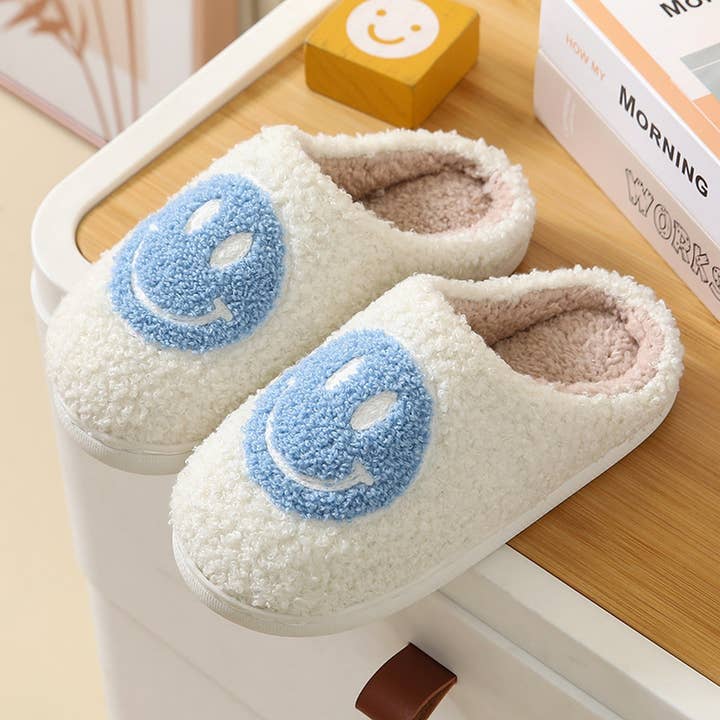 ACCITY - Wholesale Slippers - Women's - Cute Cartoon Smiling Face Fabric Slippers_CWSHS02544