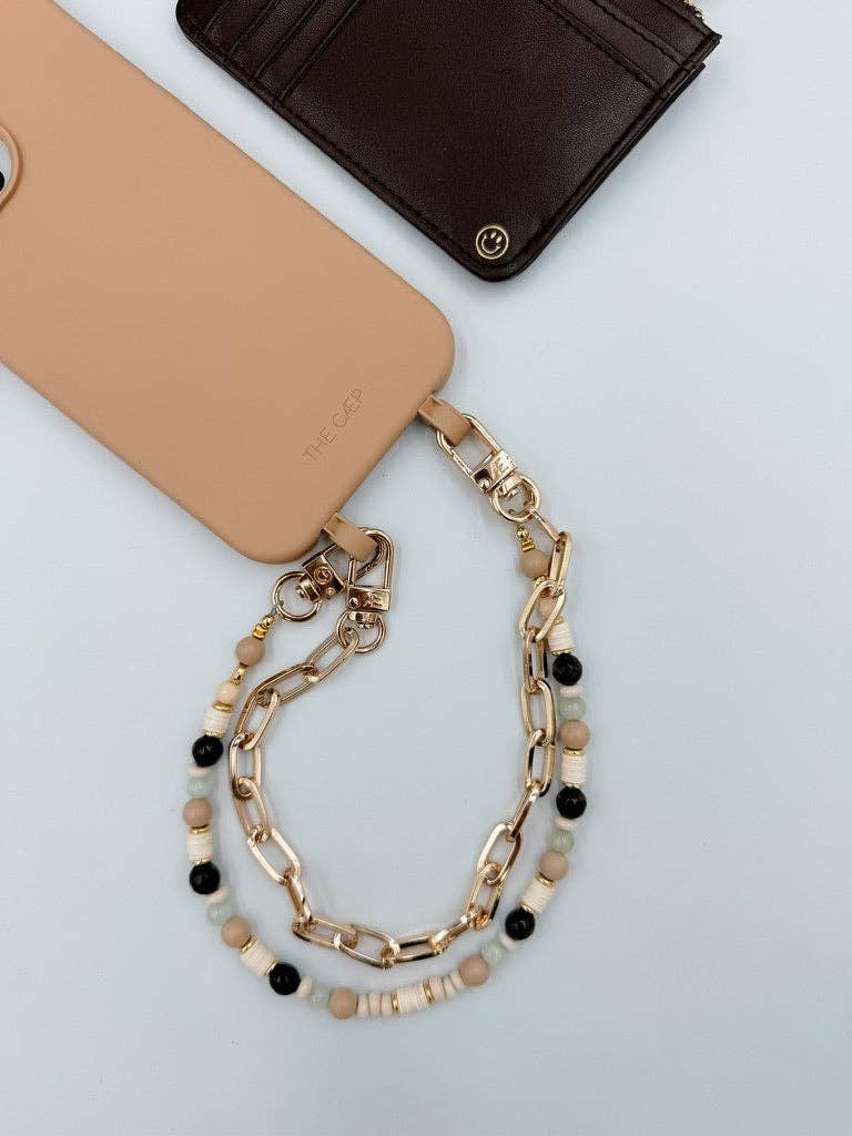 THE CÆP - Wholesale Phonecase Strap - Gold Paperclip Phone Chain7