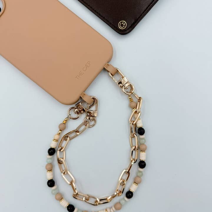 THE CÆP - Wholesale Phonecase Strap - Gold Paperclip Phone Chain7
