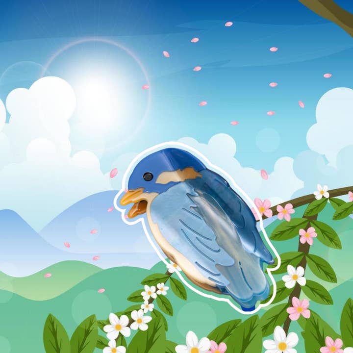 SOMETHING MINTY - Wholesale Hair Clip - Women's - Blue Bird Hair Claw Clip1