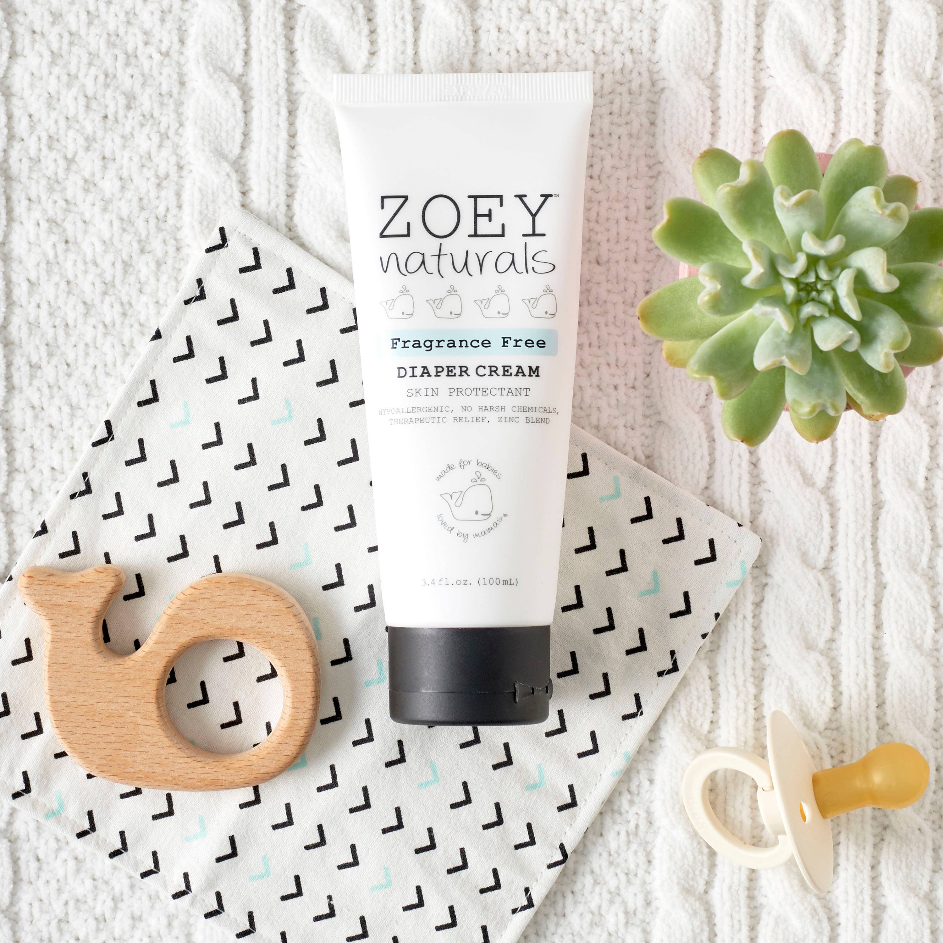 Zoey Naturals - Wholesale Diaper Cream - Fragrance Free Diaper Cream - 3.4oz6