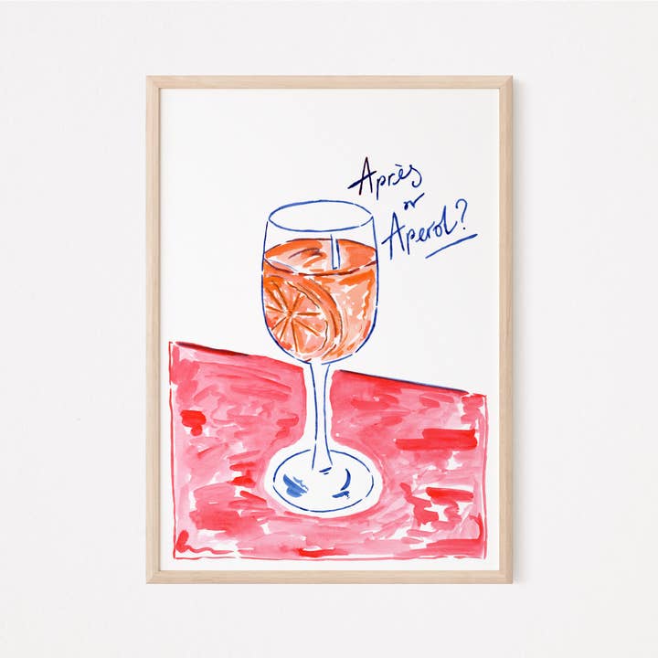 Après ou Aperol - Imprimer pour la vente par Holly Bright Art