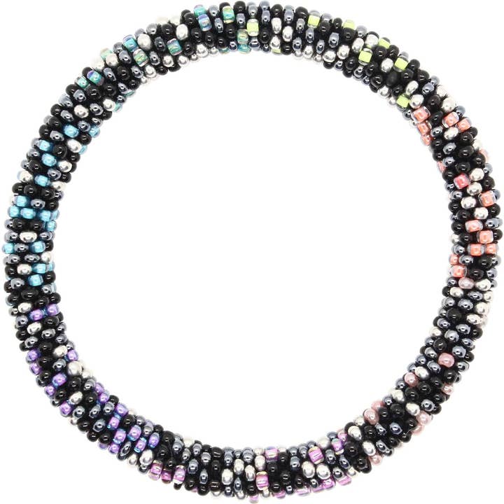 Rättvisemärkt Handgjort Nepal Glas Pärlarmband | 5-pack för wholesale av Lotus Sky Jewelry