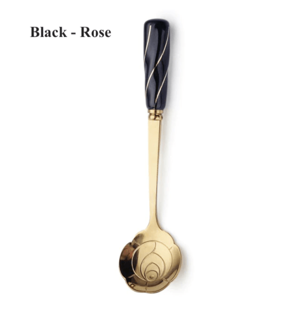 Homerely (We Cover All Import Duties) - Wholesale Table Spoon (Cutlery) - Ceramic Handle Stainless Steel Dessert Spoon0