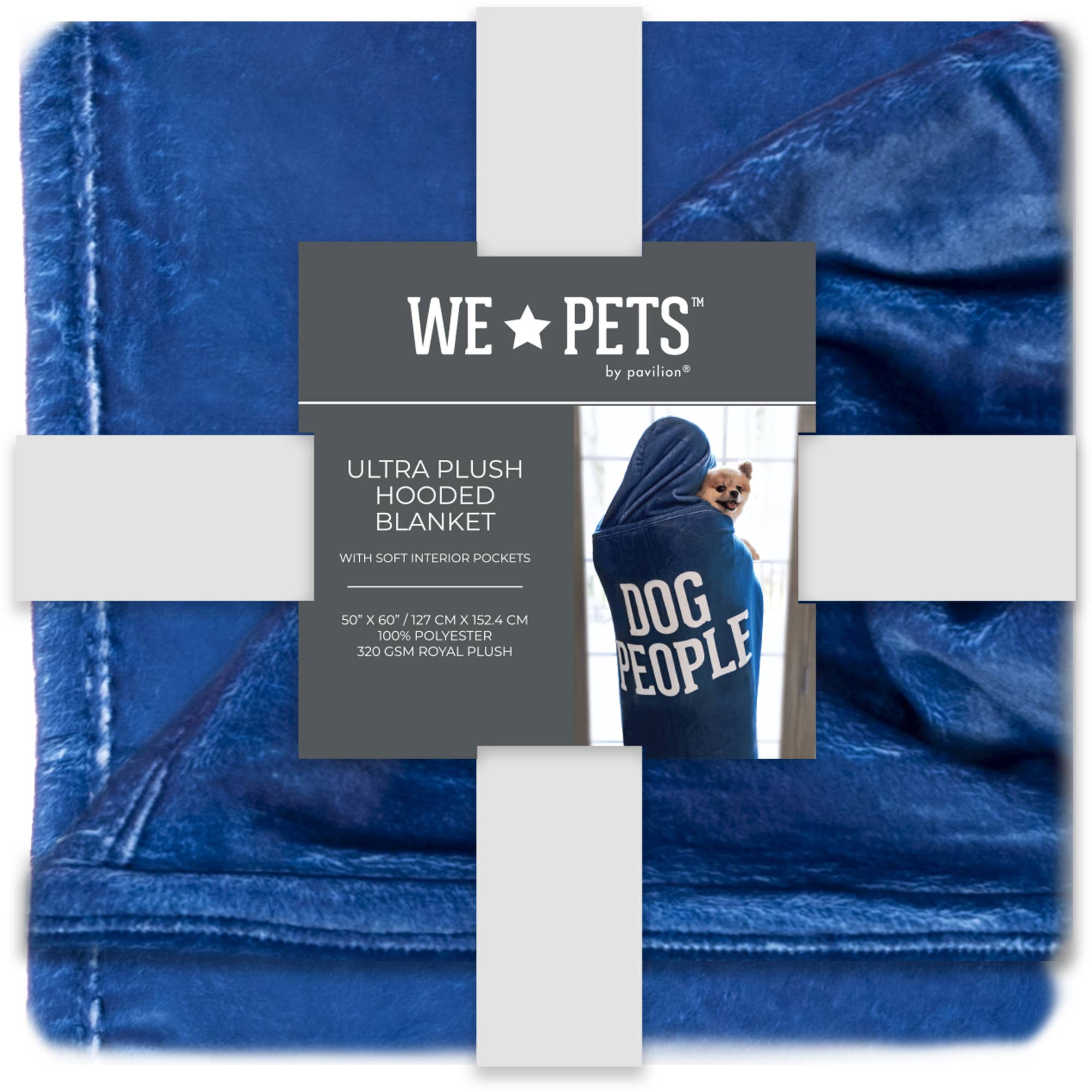 Pavilion - Wholesale Throw Blanket - Dog People - 50" x 60" Royal Plush Hooded Blanket7