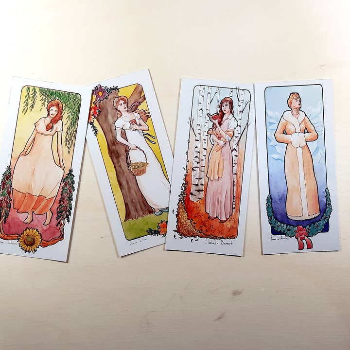 Airmatti – wholesale Bokmärke – 4x Jane Austen Bokmärken: Elisabeth Bennet