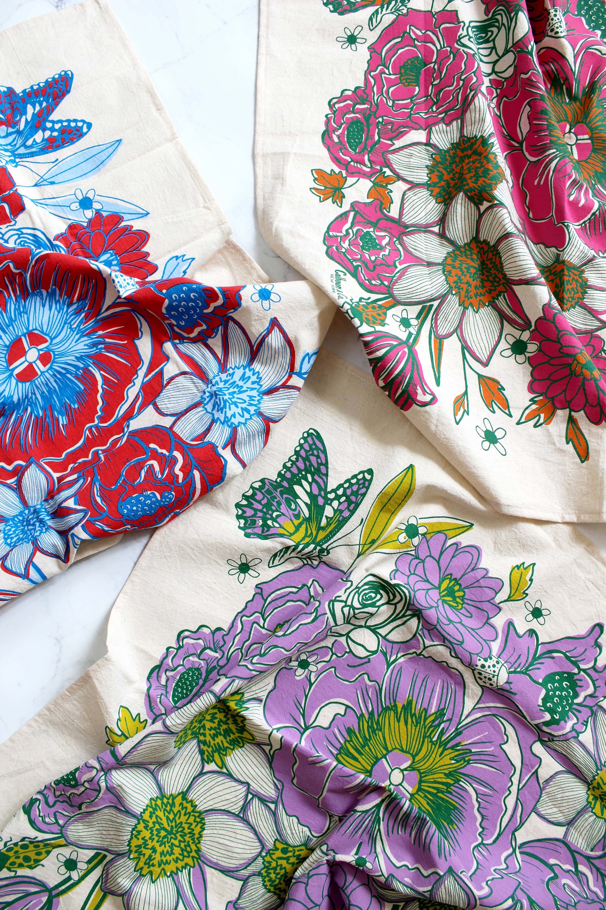 Calhoun & Co. – Toalha de chá por atacado – Toalha de chá Dream Garden3