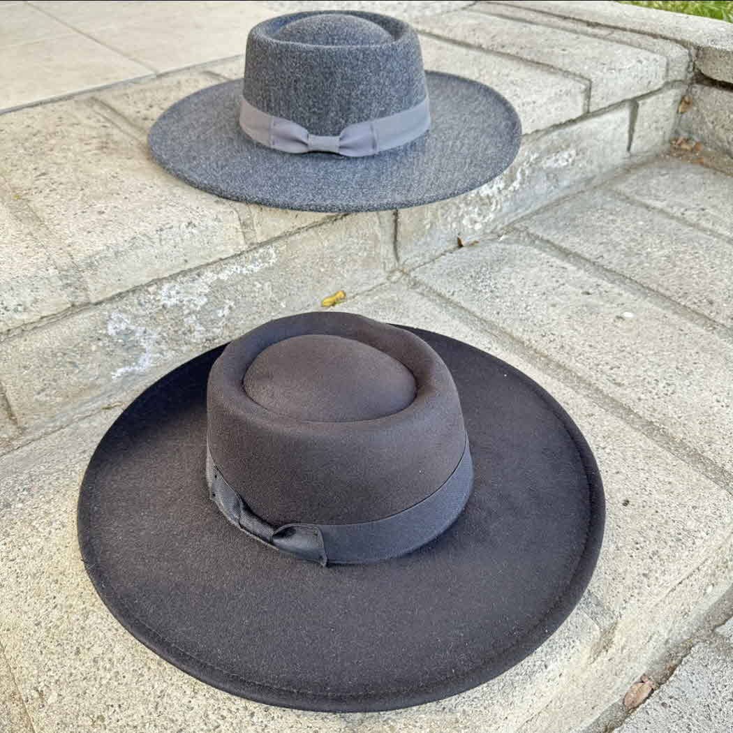 Queens INC - Vente Canotier – femme - Chapeau canotier à large bord - Ruban gros-grain assorti2