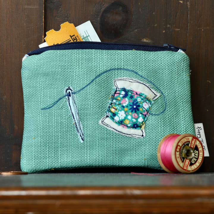 Poppy Treffry – wholesale Coin purse – Women’s – Needle and thread embroidered purse0