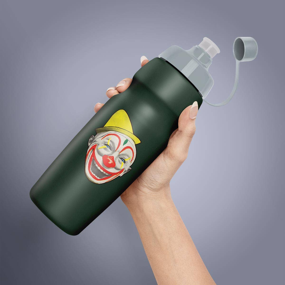 RetroPlanet - Wholesale Sticker - Creepy Circus Clown Face Scary Nose Die Cut Sticker3