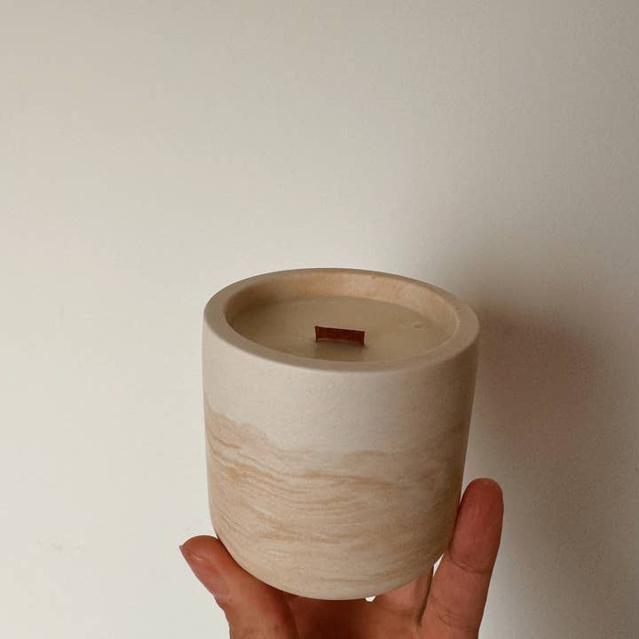 My Milky Candle – wholesale Jar/filled candle – Handmade candle jar jesmonite marble soy wax