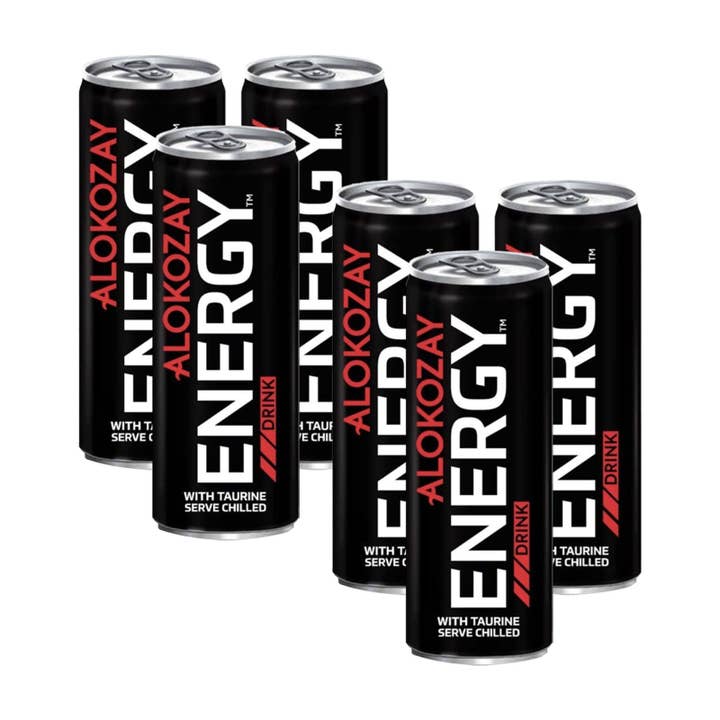 Alokozay Bebida Energética Refrescante de Alta Calidad — Caja de 6 latas para venta al por mayor de Nut Fusion