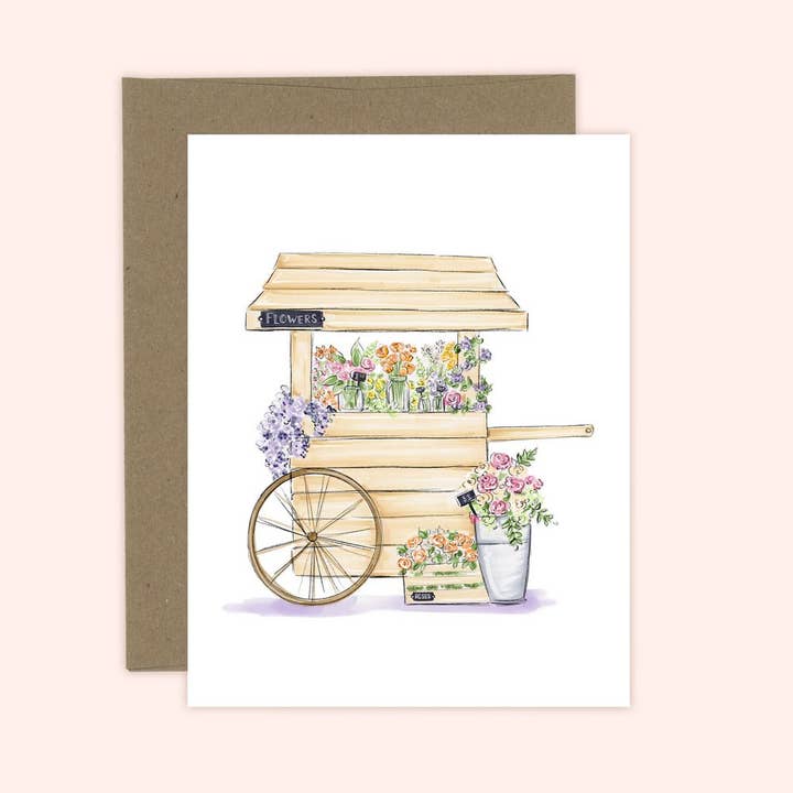 Spring Market Everyday & Any Occasion Greeting Card for wholesale by Almeida Illustrations