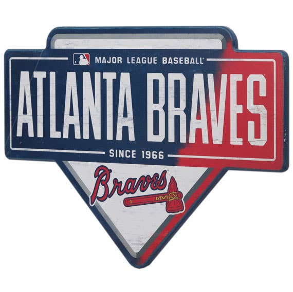 Open Road Brands, LLC - Wholesale Sign - Atlanta Braves Base Wall Decor1