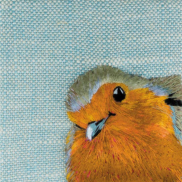 Robin 10cm mini card for wholesale by Inky Blue Ltd t/a Holy Mackerel