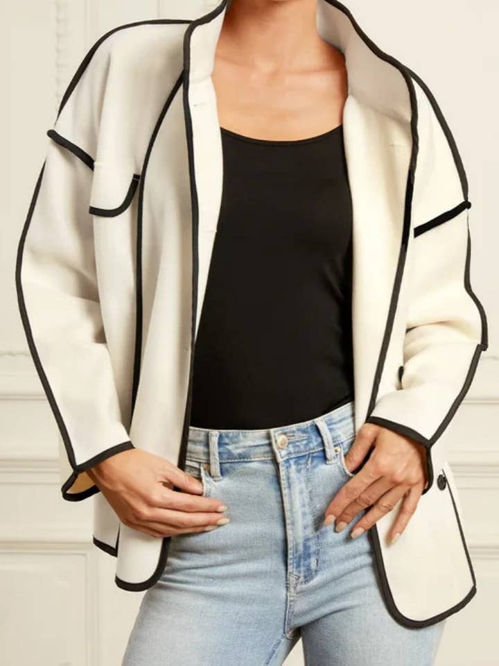 safistyle - Wholesale Jacket - Women's - Button-Up Cape-Style Jacket8