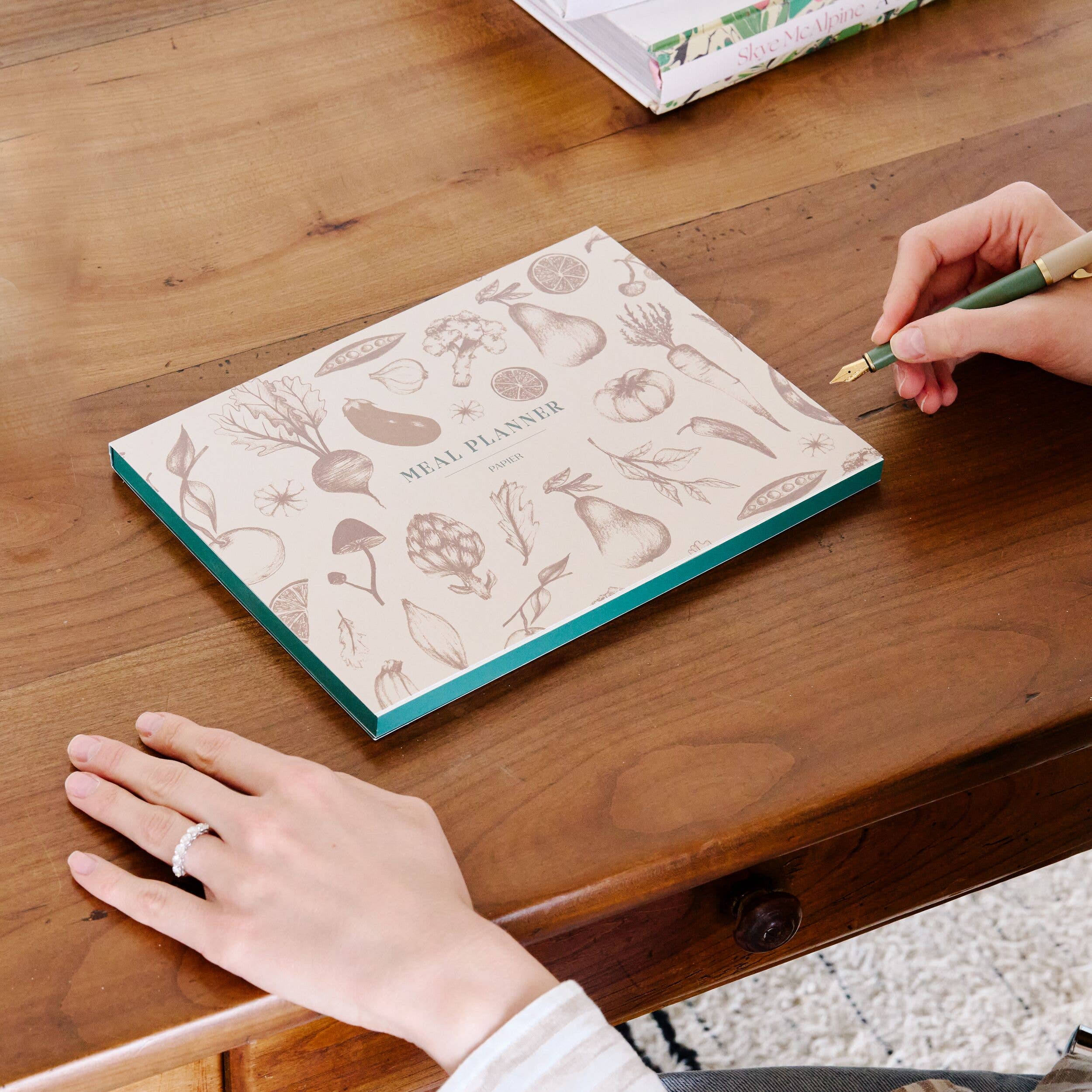 Papier - Vente Agendas - Planificateur de repas hebdomadaire et liste de courses, non daté - Récolte5