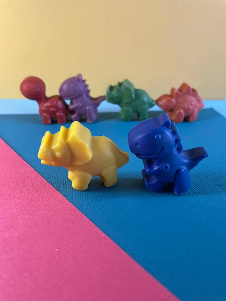 Dinosaur Crayons for wholesale by Funning Up My Crayons