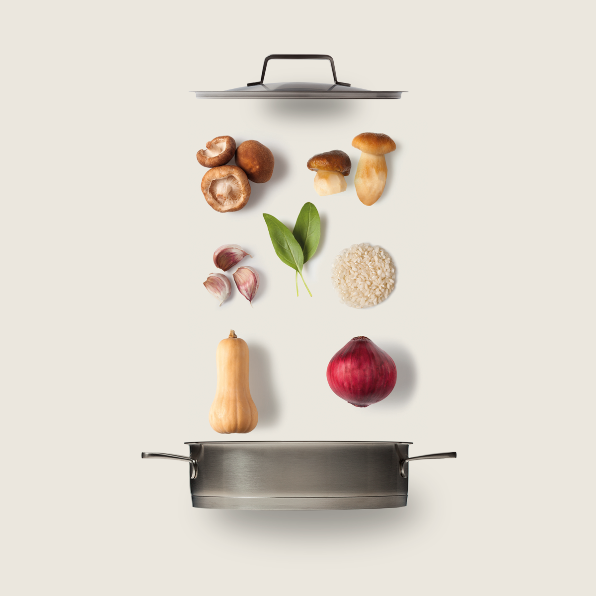 Trevijano - Vendita all'ingrosso Risotto - Risotto vegan con shiitake e porcini 280 g - pasto pronto2