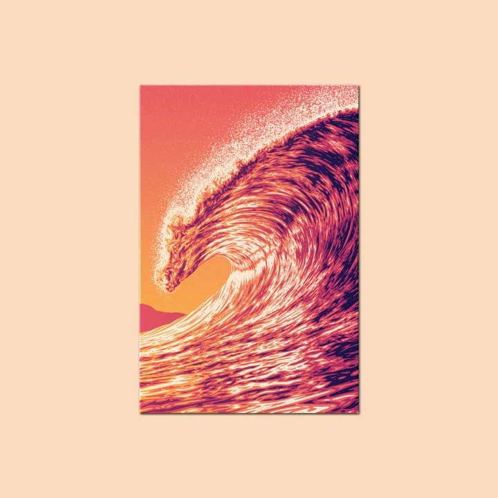 Postcard: Wave for wholesale by DKNG Studios