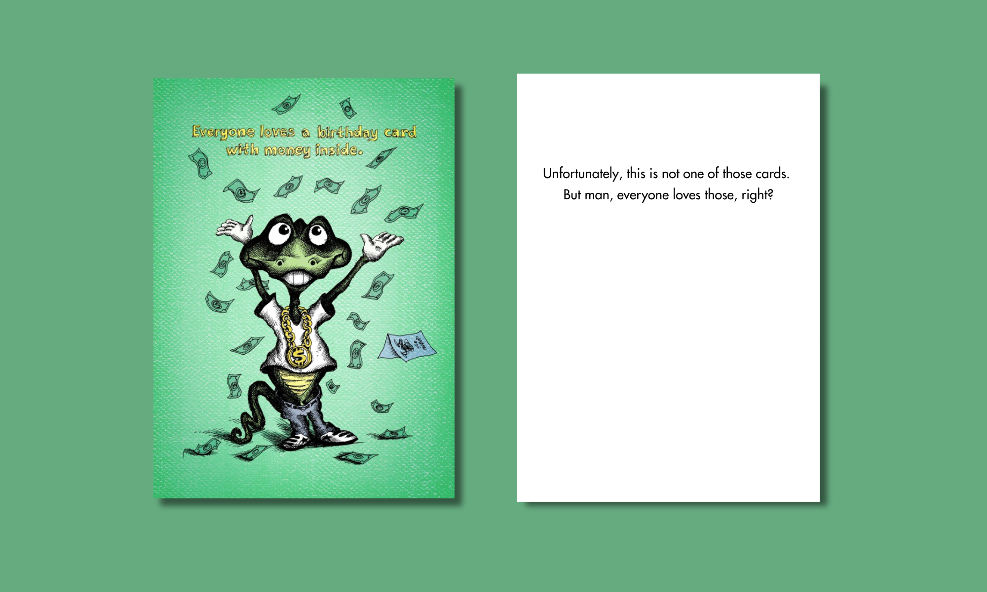 Bald Guy Greetings - Wholesale Birthday Card - #102 – Funny Birthday Card – Card With Money1